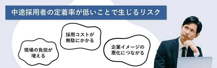 中途採用者が定着しないのはなぜ？定着率を向上させるポイント