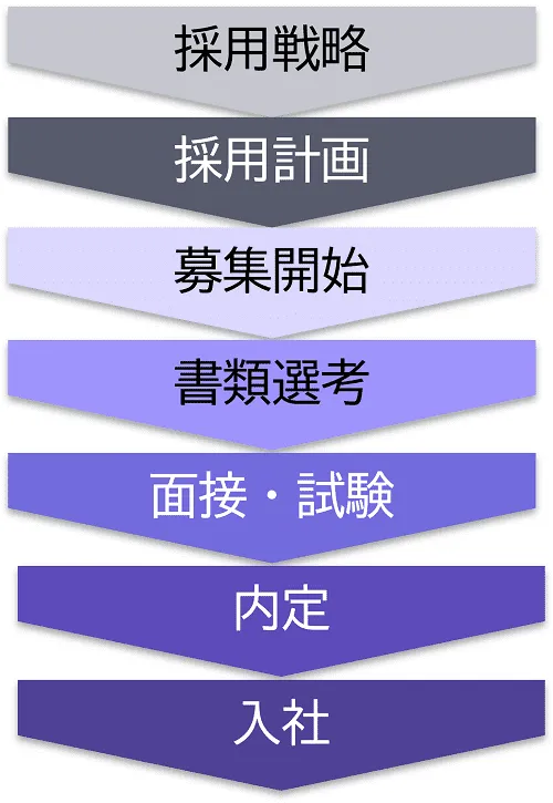 採用活動の流れ