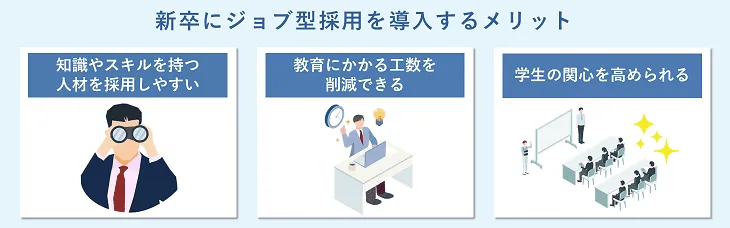 新卒にジョブ型採用を導入するメリット