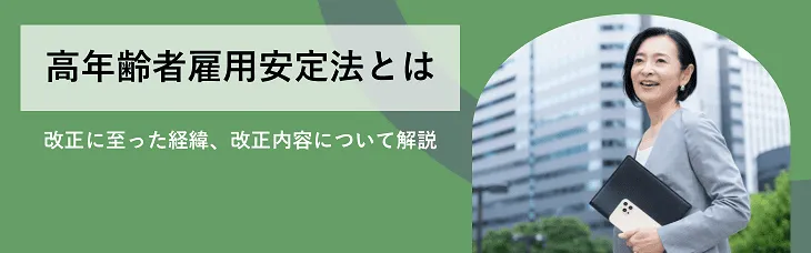 高年齢者雇用安定法とは